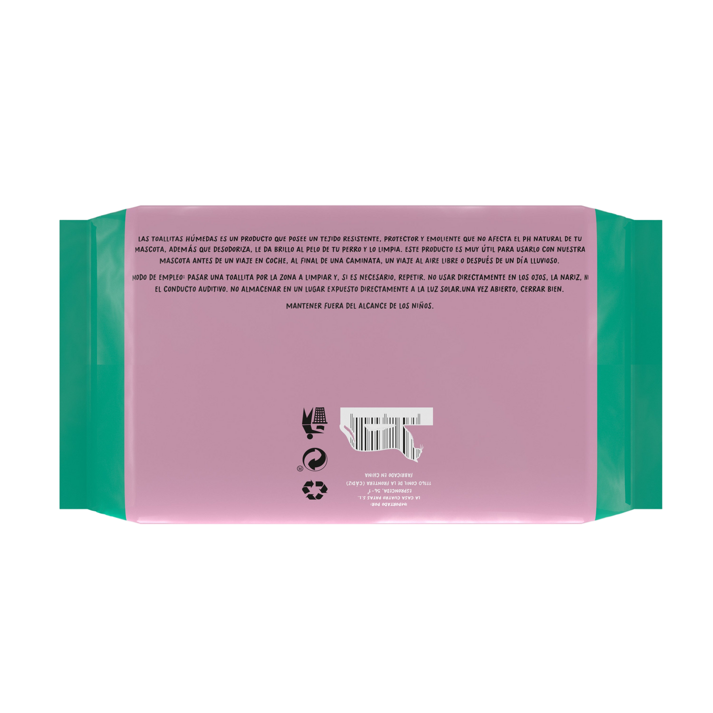 Toallitas higiénicas para perro y gato (80 uds)