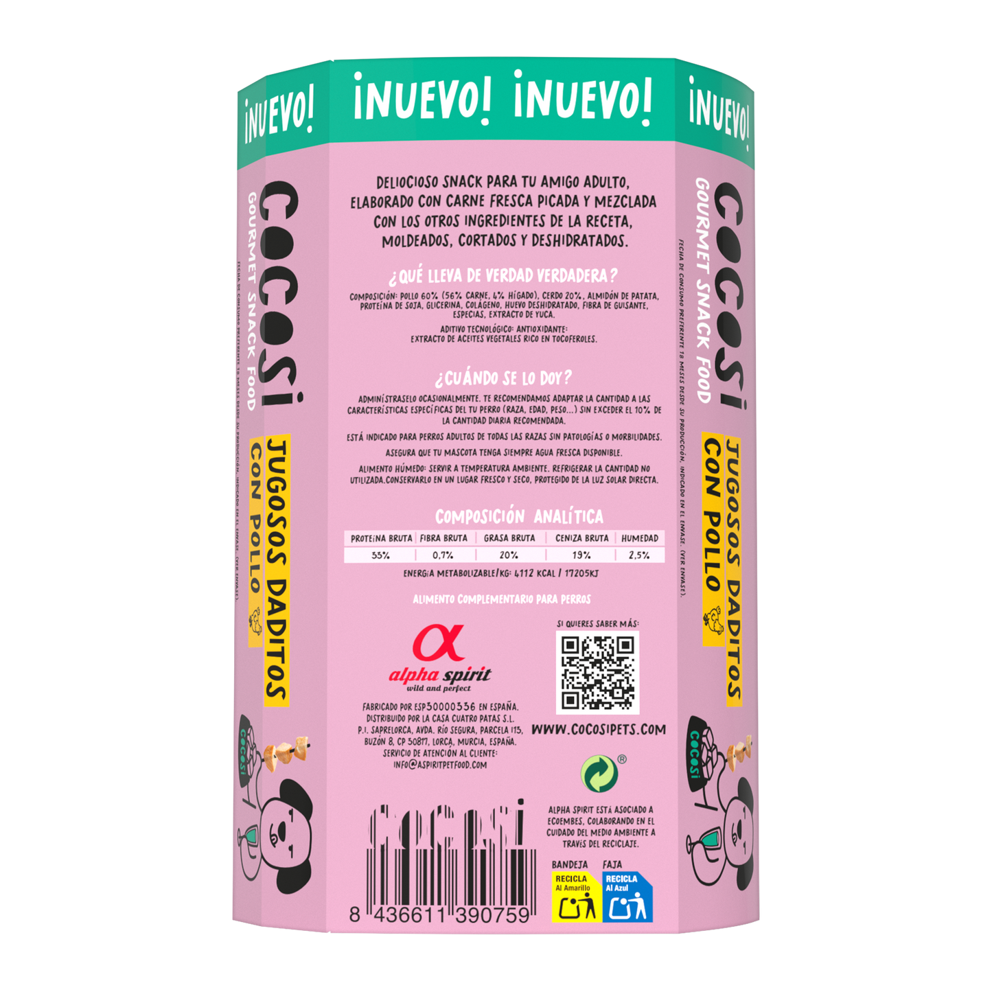 Snack Daditos naturales con Pollo