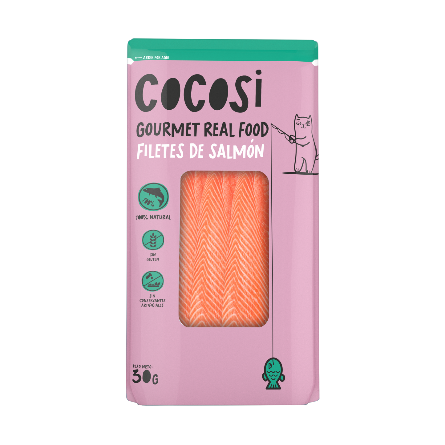 Snack de gato lomo de salmón