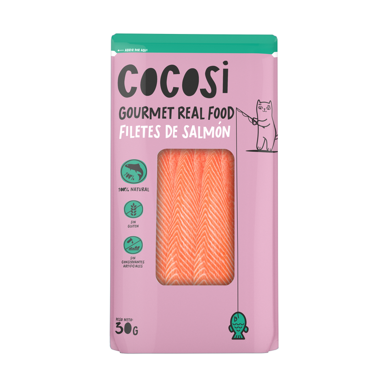 Snack de gato lomo de salmón
