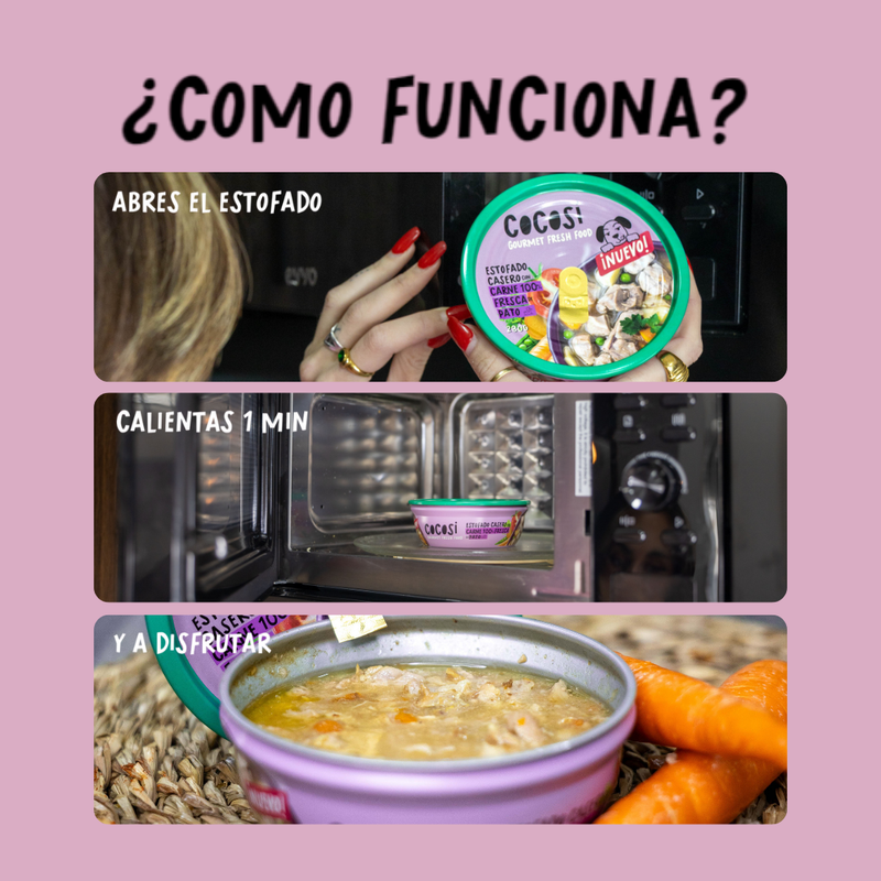Estofado casero carne 100% fresca de pato