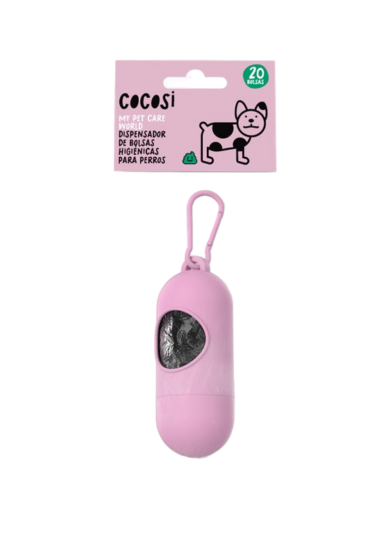 Dispensador bolsas perros 1 unidad + 20 bolsas