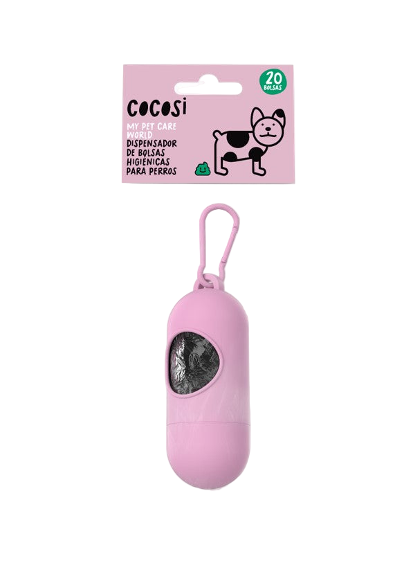 Dispensador bolsas perros 1 unidad + 20 bolsas
