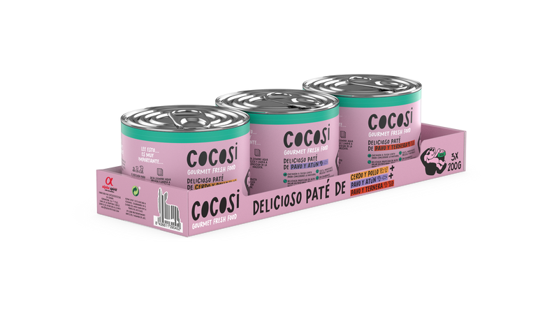 Paté de perro multisabor