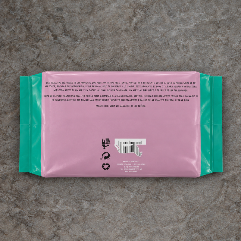 Toallitas higiénicas para perro y gato (80 uds)