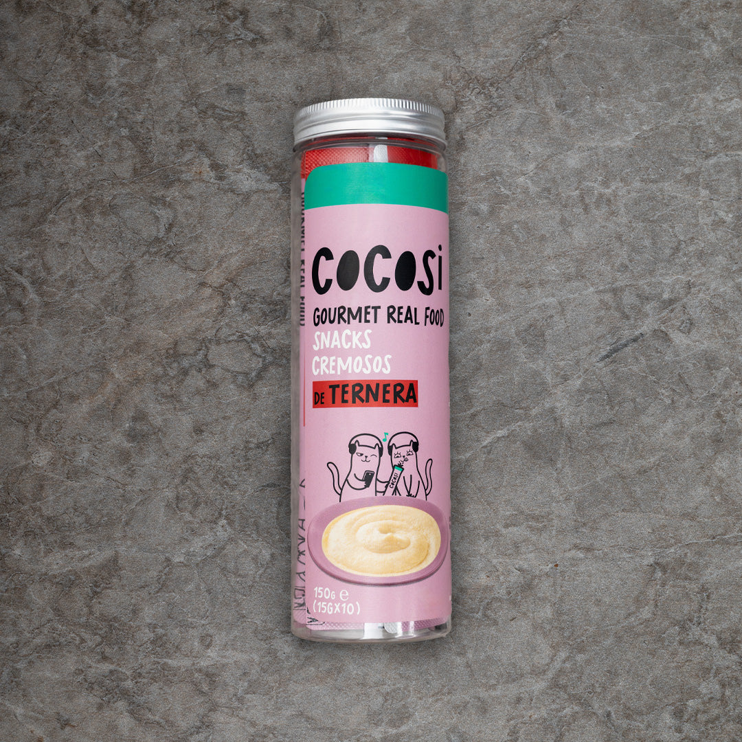 Snack Cremoso para gato de ternera