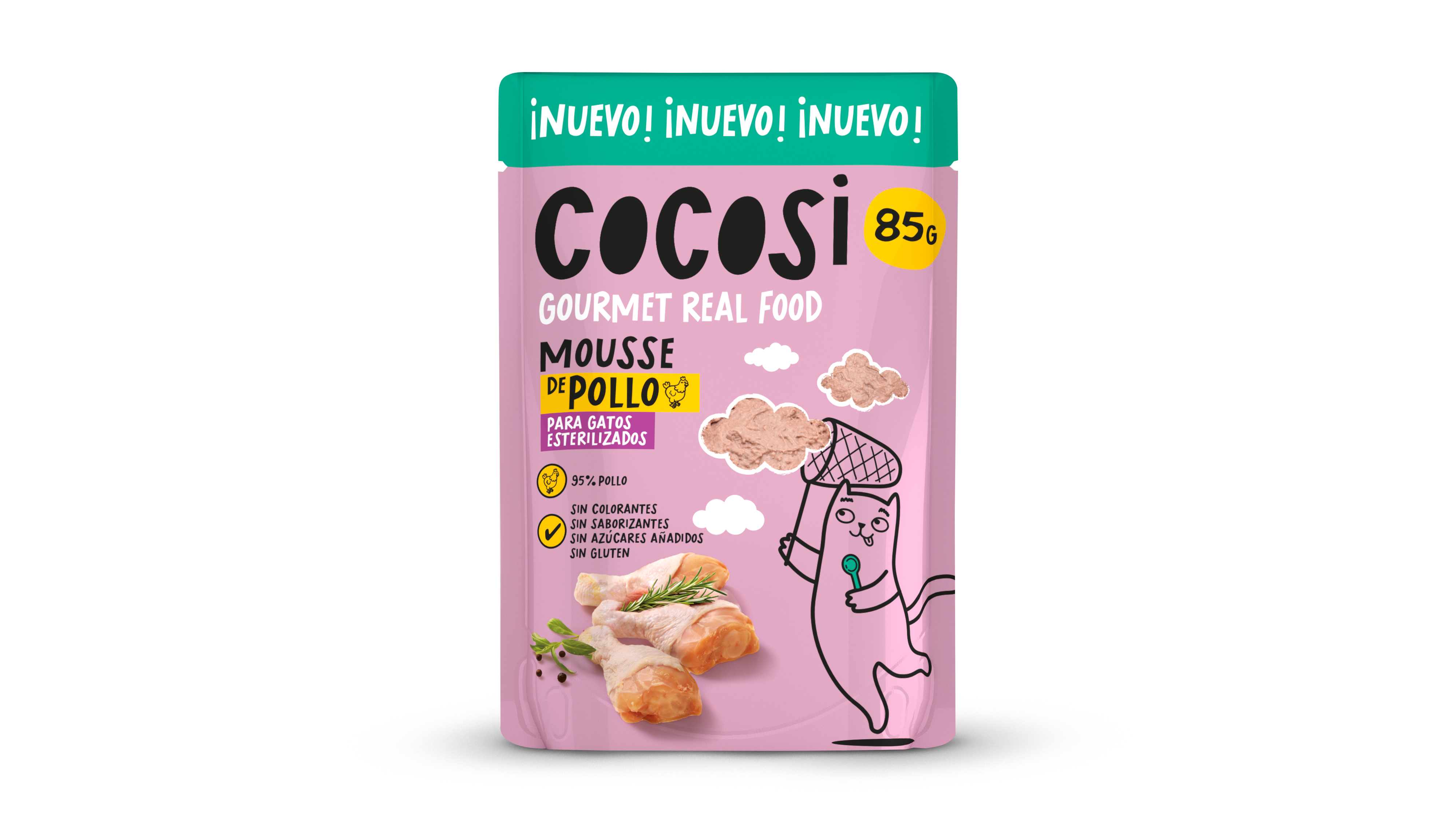 Mousse de pollo para gatos esterilizados | COCOSI – Cocosi