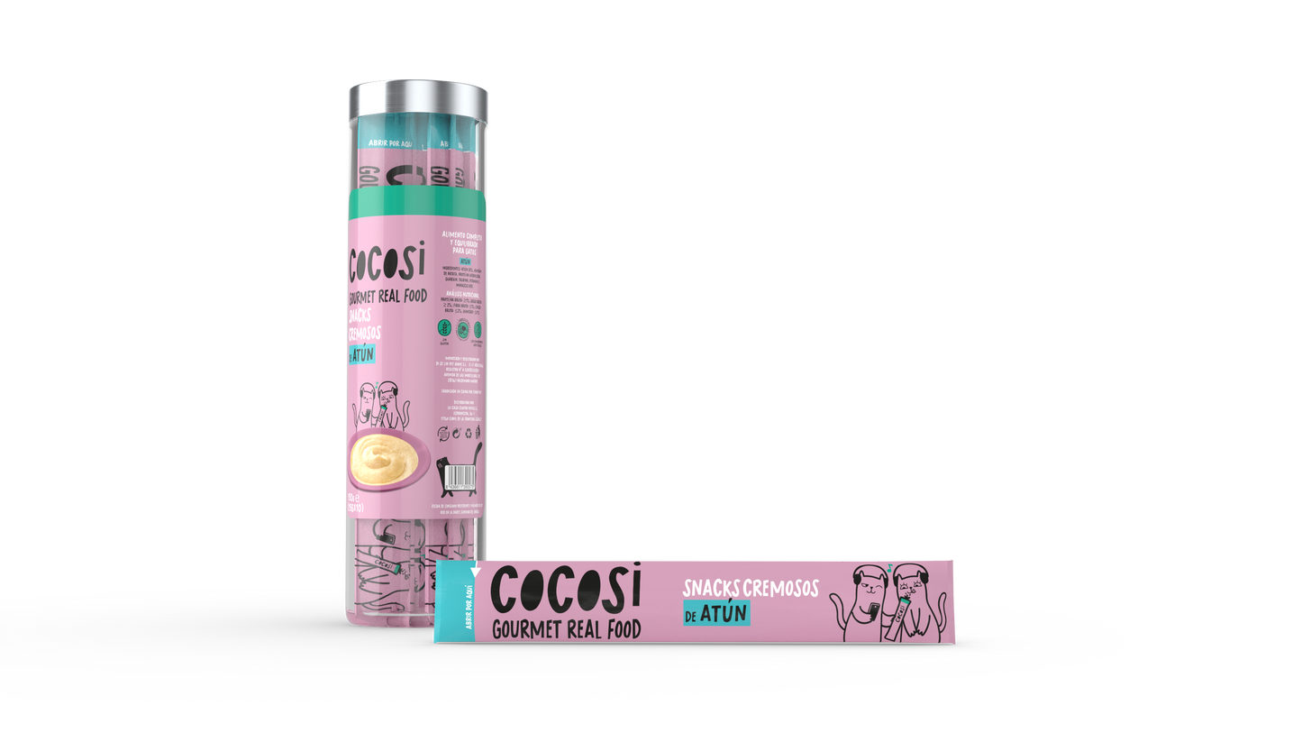 Snack Cremoso para gato de atún